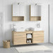 Baderomsinnredningssett 5 pcs Sonoma eik