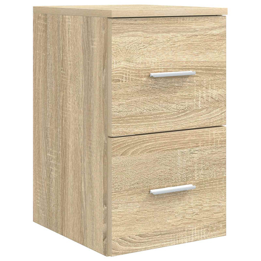 Baderomsinnredningssett 4 pcs Sonoma eik