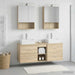 Baderomsinnredningssett 5 pcs Sonoma eik
