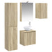 Baderomsskapsett 5 pcs Sonoma eik 50 x 14,5 x 70 cm