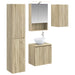 Baderomsskapsett 5 pcs Sonoma eik 50 x 14,5 x 70 cm