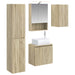 Baderomsskapsett 5 pcs Sonoma eik 50 x 14,5 x 70 cm