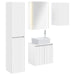 Baderomsskapsett 5 pcs Hvit 53 x 15,5 x 70 cm Konstruert tre
