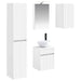 Baderomsskapsett 5 pcs Hvit 40 x 10,5 x 60,5 cm Konstruert tre