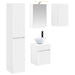 Baderomsskapsett 5 pcs Hvit 43 x 16 x 62,5 cm Konstruert tre
