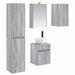 Baderomsskapsett 5 pcs Grå Sonoma 43 x 16 x 62,5 cm