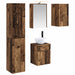 Baderomsskapsett 5 pcs Gammelt tre 43 x 16 x 62,5 cm