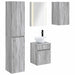 Baderomsskapsett 5 pcs Grå Sonoma 43 x 11,5 x 60,5 cm