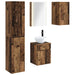 Baderomsskapsett 5 pcs Gammelt tre 43 x 11,5 x 60,5 cm