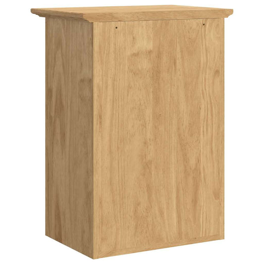 Baderom veggskap med lagring BODO Honning brun 44 x 30 x 60 cm vidaXL