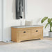 Gangbenk BODO Honning brun 118 x 40 x 50 cm Konstruert tre
