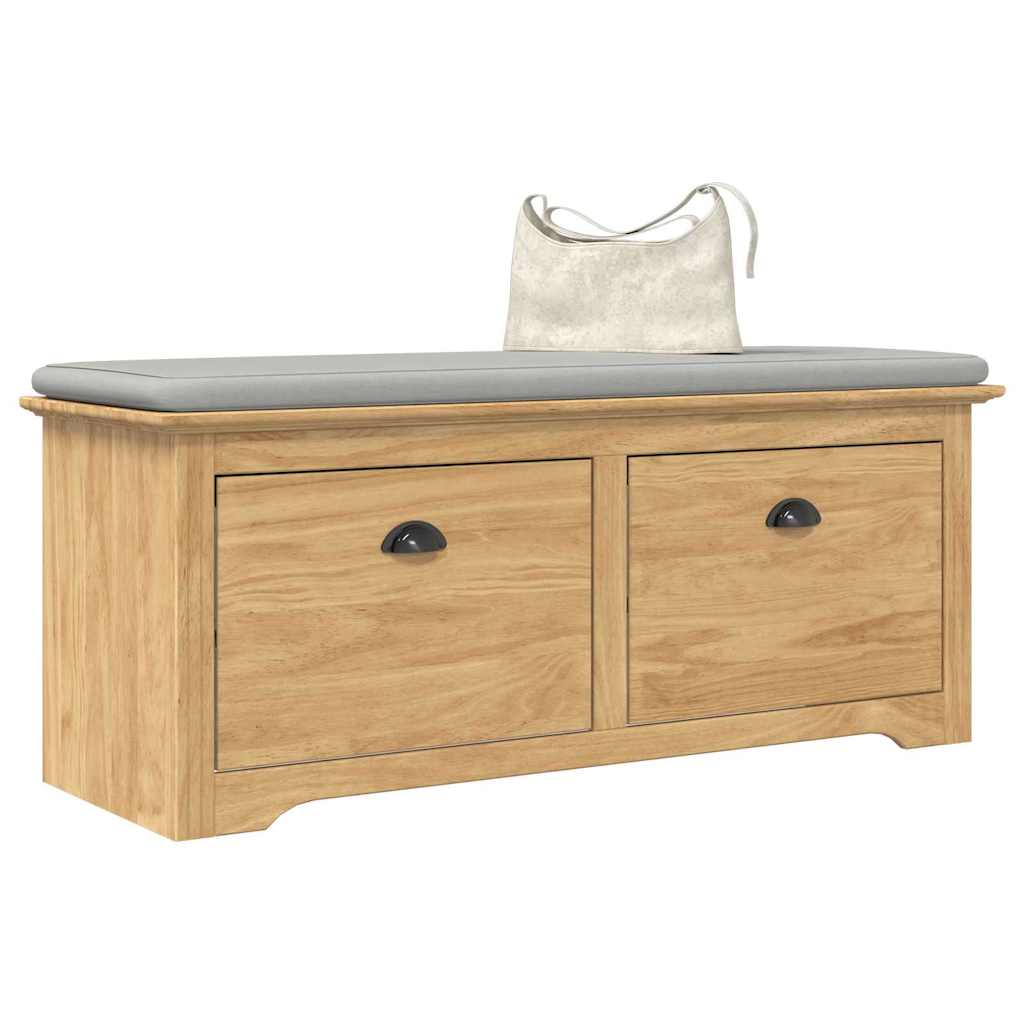 Gangbenk BODO Honning brun 118 x 40 x 50 cm Konstruert tre