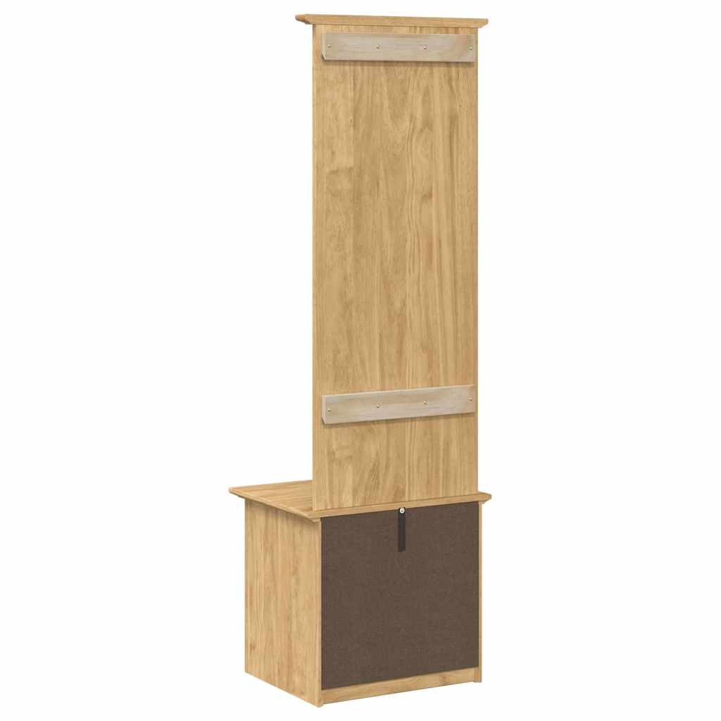 Gangskap BODO Honning brun 50 x 40 x 156,7 cm Konstruert tre vidaXL