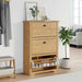 Sko Hylle BODO Honning brun 80 x 35 x 118 cm Konstruert tre