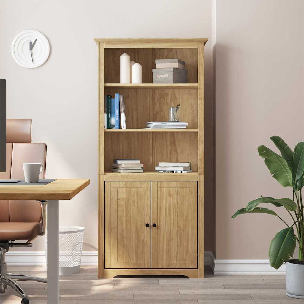 Bokhylle BODO Honning brun 82 x 40 x 173 cm Konstruert tre vidaXL