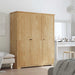 Garderobeskap med lagring BODO Honning brun 146 x 53,5 x 173 cm vidaXL