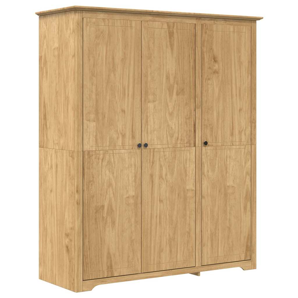 Garderobeskap med lagring BODO Honning brun 146 x 53,5 x 173 cm vidaXL
