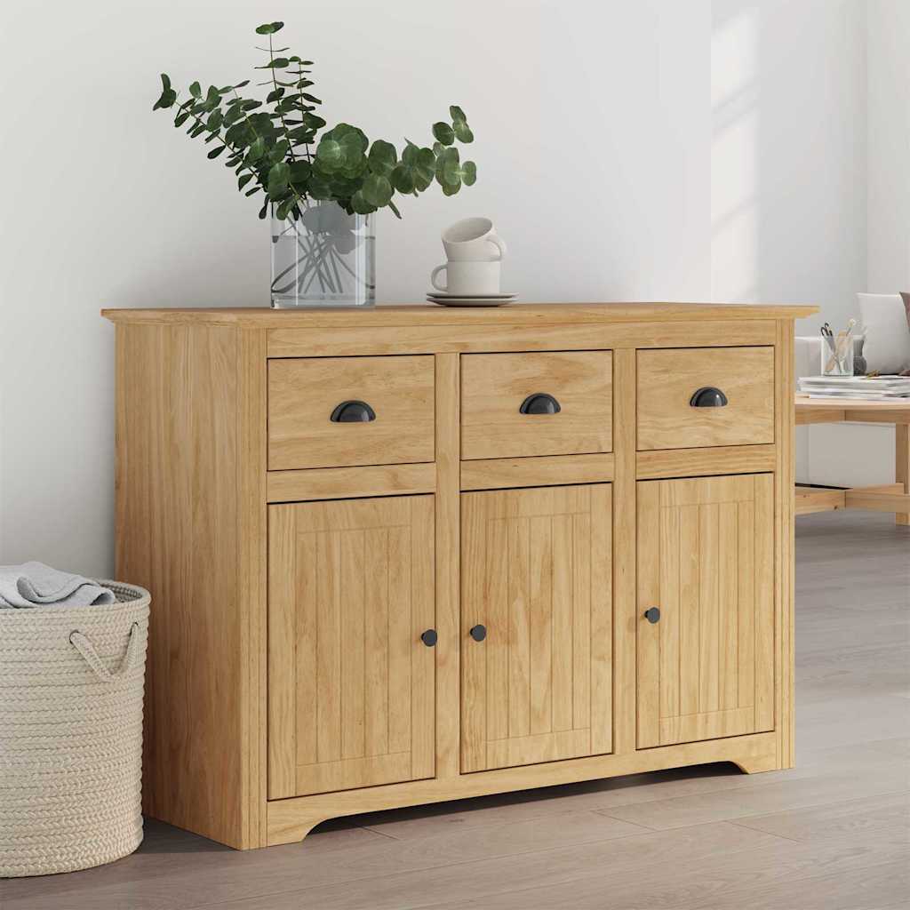 Serviesskap BODO Honning brun 115,5 x 44 x 80 cm Konstruert tre vidaXL