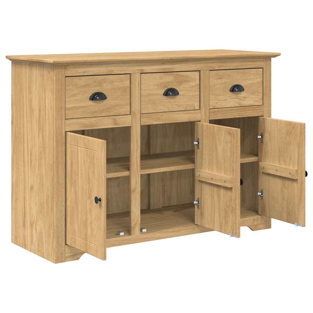 Serviesskap BODO Honning brun 115,5 x 44 x 80 cm Konstruert tre vidaXL