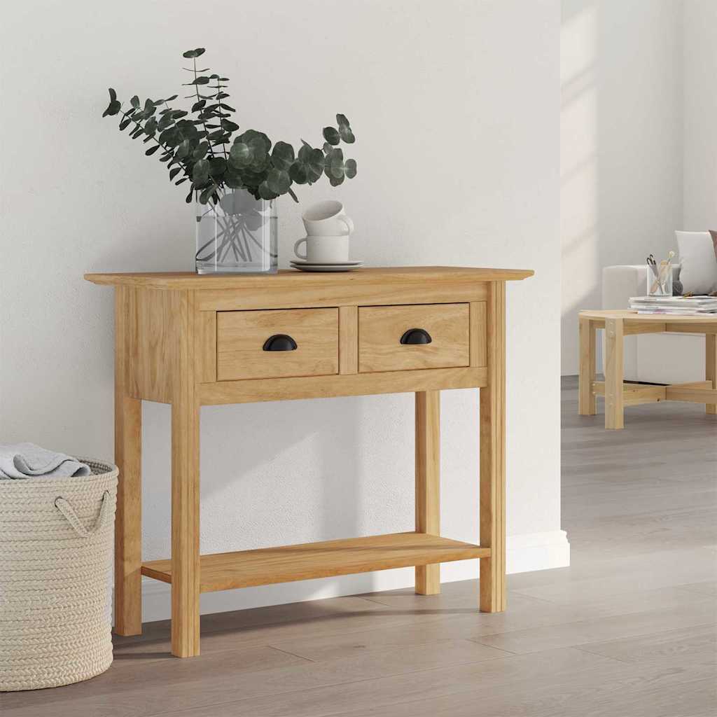 Konsollbord BODO Honning brun 91 x 34,7 x 74 cm Konstruert tre vidaXL