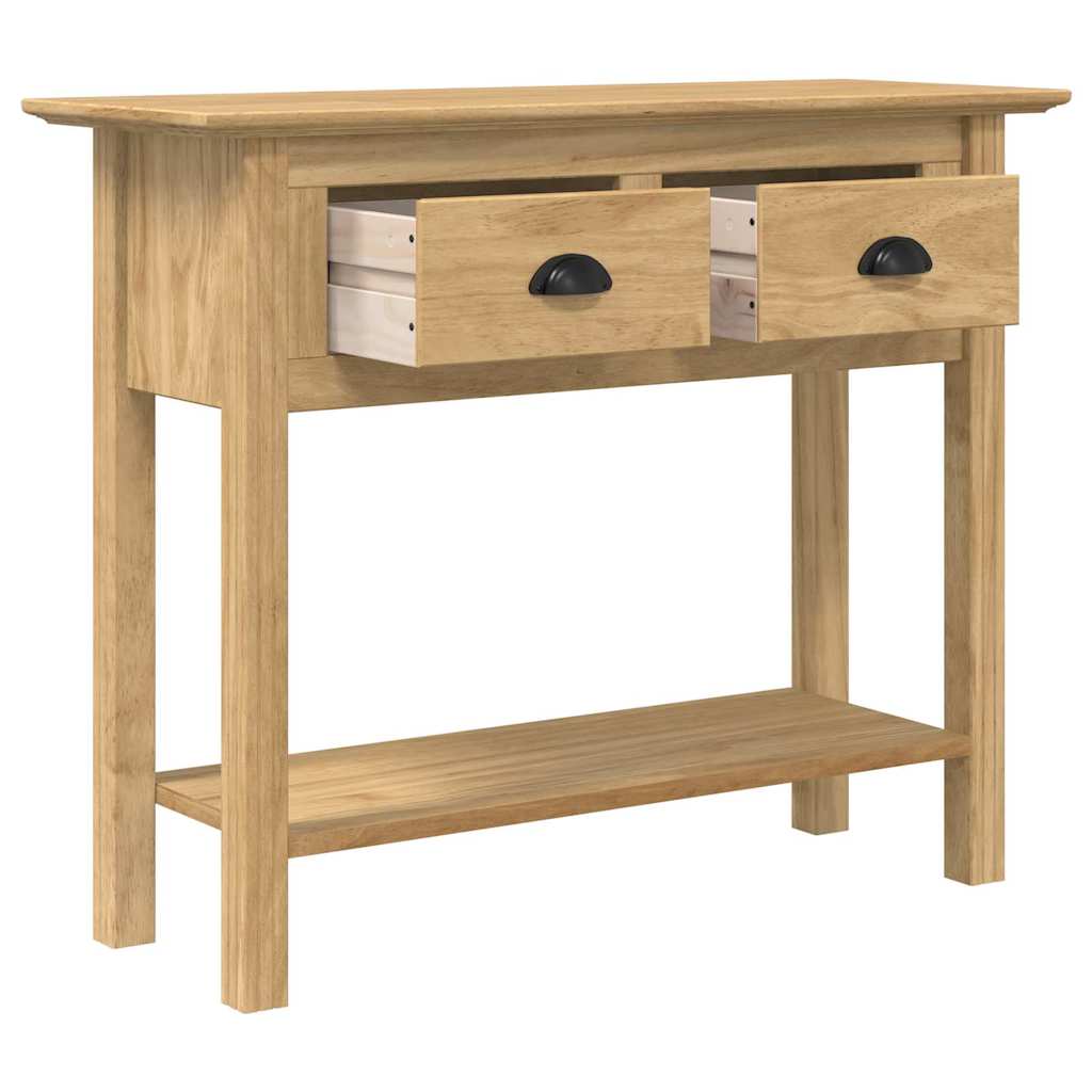 Konsollbord BODO Honning brun 91 x 34,7 x 74 cm Konstruert tre vidaXL