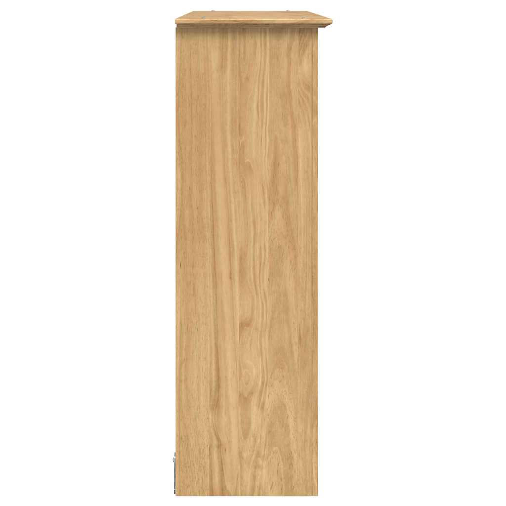 Skap med Glassdører BODO Honning brun 115,5 x 38,5 x 117,7 cm