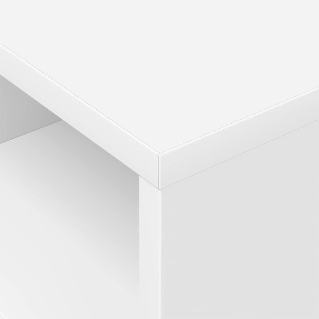 Avlastningsbord 2 pcs Hvit 30,5 x 30 x 45 cm Konstruert tre