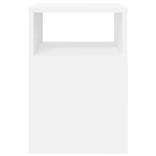 Avlastningsbord 2 pcs Hvit 30,5 x 30 x 45 cm Konstruert tre