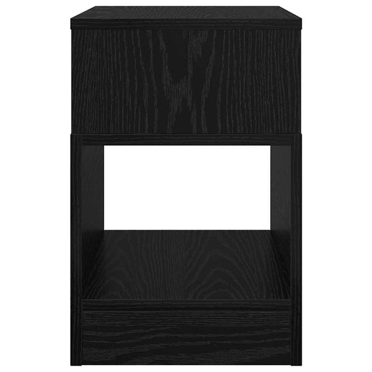 Avlastningsbord Svart Eik 30,5 x 30 x 45 cm Konstruert tre