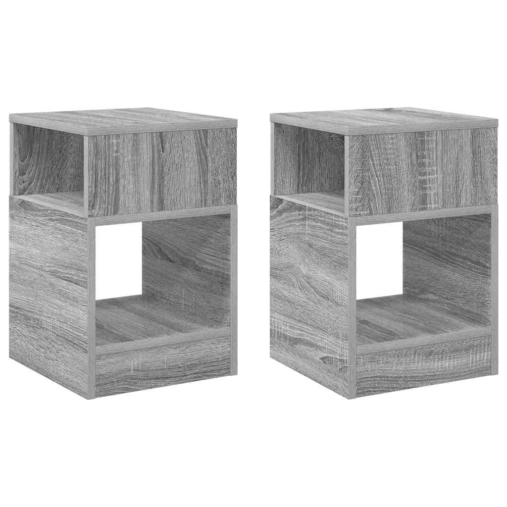 Avlastningsbord 2 pcs Grå Sonoma 30,5 x 30 x 45 cm