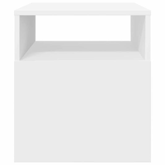 Avlastningsbord 2 pcs Hvit 40,5 x 40 x 45 cm Konstruert tre