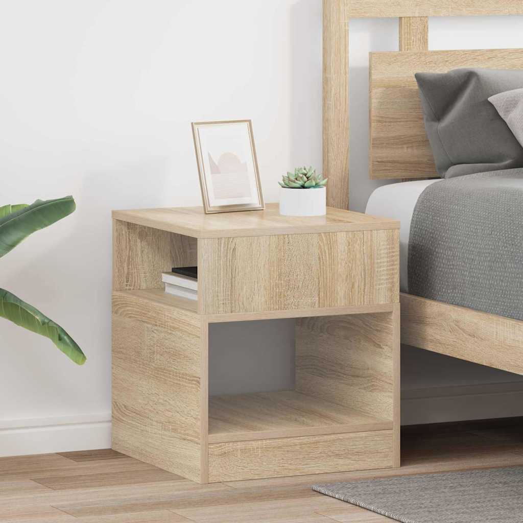 Avlastningsbord 2 pcs Sonoma eik 40,5 x 40 x 45 cm