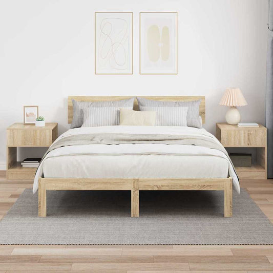 Avlastningsbord 2 pcs Sonoma eik 40,5 x 40 x 45 cm