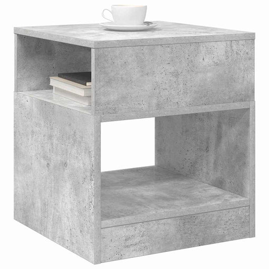 Avlastningsbord 2 pcs Betonggrå 40,5 x 40 x 45 cm