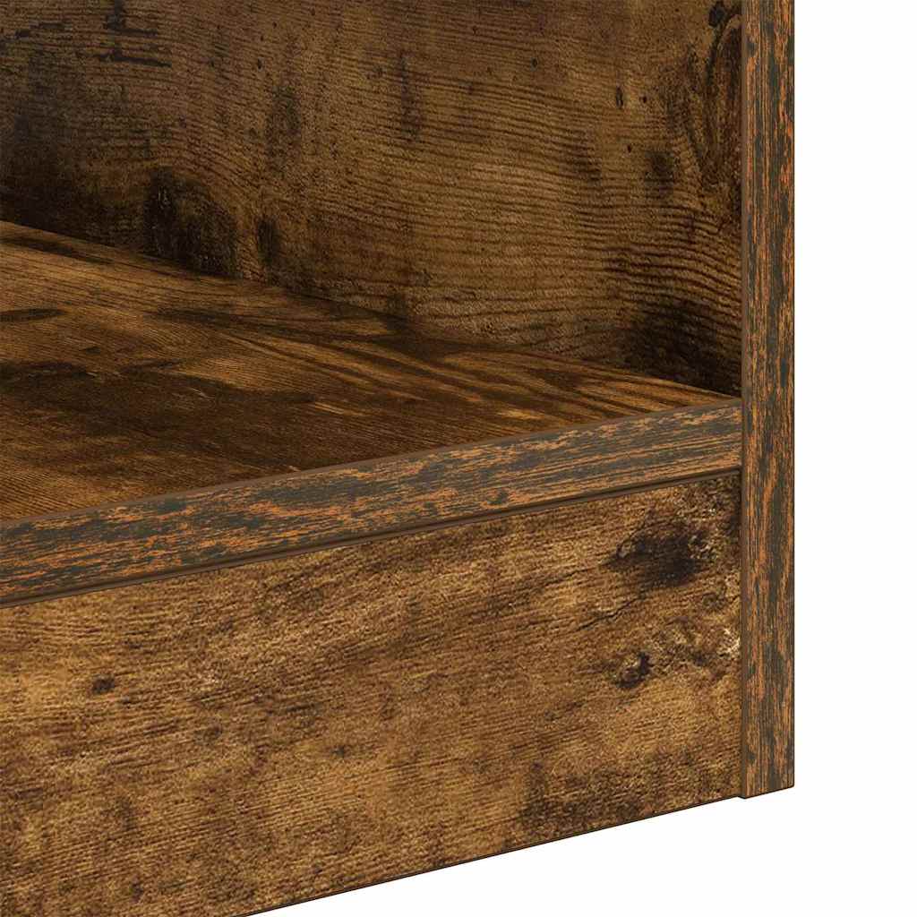 Avlastningsbord 2 pcs Røkt eik 40,5 x 40 x 45 cm Konstruert tre