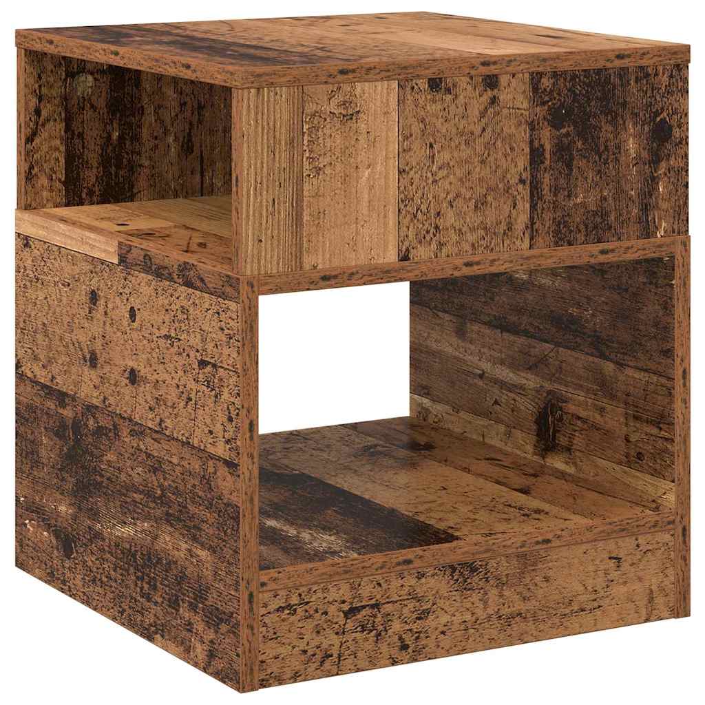 Avlastningsbord 2 pcs Gammelt tre 40,5 x 40 x 45 cm