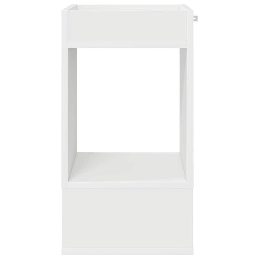Avlastningsbord Hvit 30 x 30 x 56 cm Konstruert tre