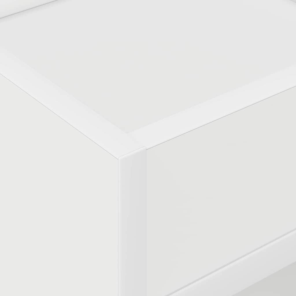 Avlastningsbord 2 pcs Hvit 30 x 30 x 56 cm Konstruert tre