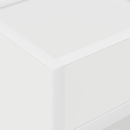 Avlastningsbord 2 pcs Hvit 30 x 30 x 56 cm Konstruert tre