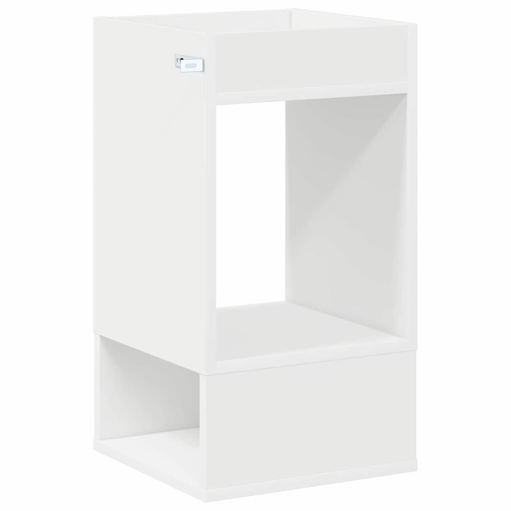 Avlastningsbord 2 pcs Hvit 30 x 30 x 56 cm Konstruert tre