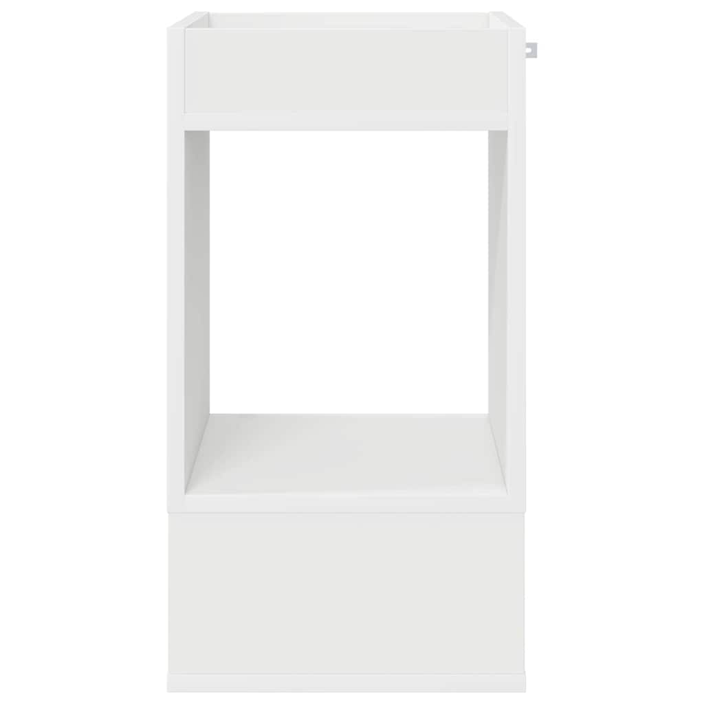 Avlastningsbord 2 pcs Hvit 30 x 30 x 56 cm Konstruert tre
