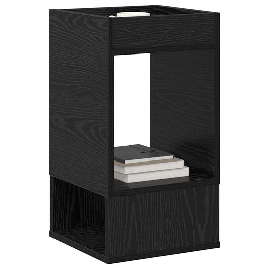 Avlastningsbord 2 pcs Svart Eik 30 x 30 x 56 cm Konstruert tre