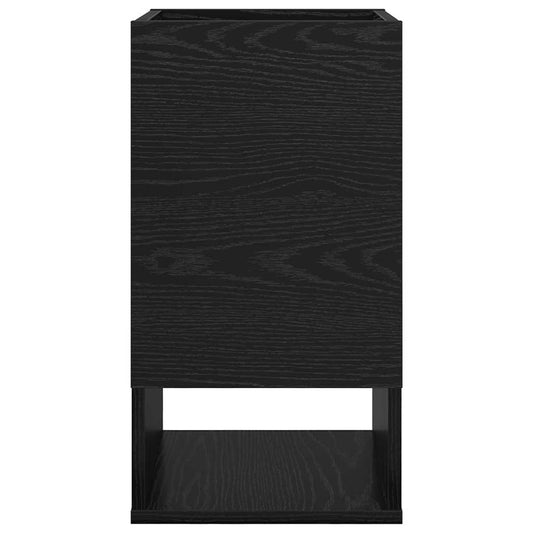 Avlastningsbord 2 pcs Svart Eik 30 x 30 x 56 cm Konstruert tre