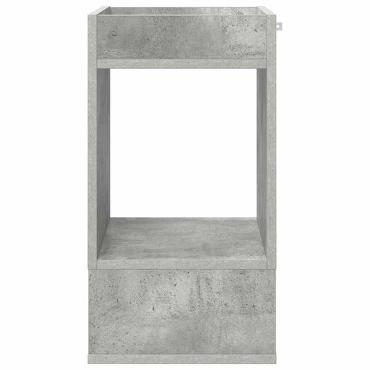 Avlastningsbord Betonggrå 30 x 30 x 56 cm Konstruert tre