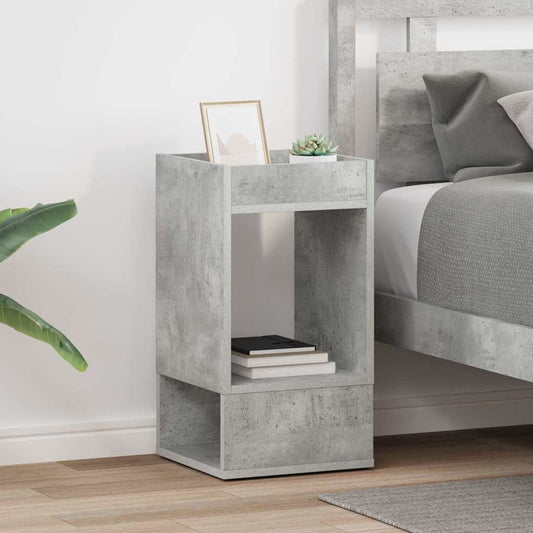 Avlastningsbord 2 pcs Betonggrå 30 x 30 x 56 cm Konstruert tre