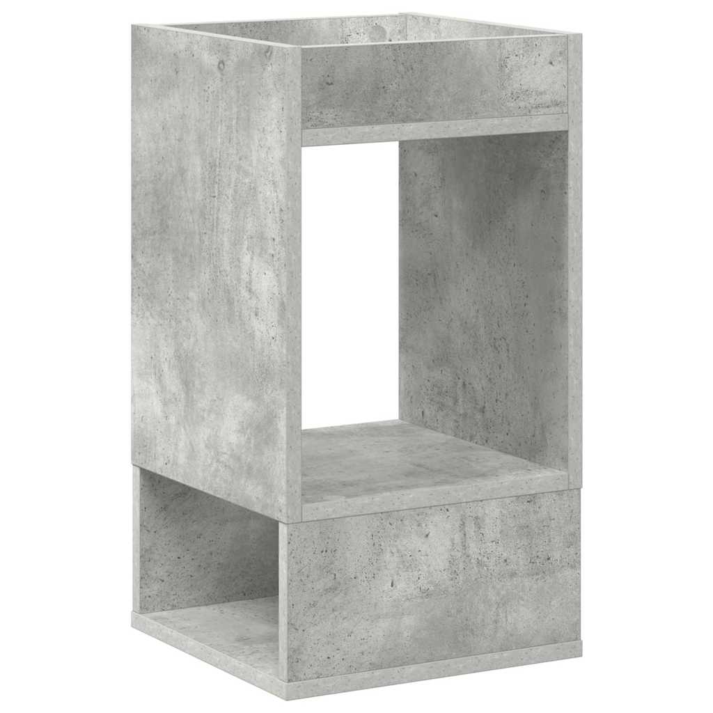 Avlastningsbord 2 pcs Betonggrå 30 x 30 x 56 cm Konstruert tre