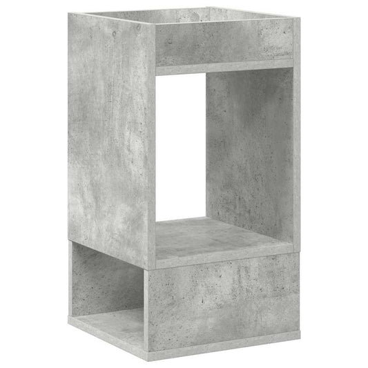 Avlastningsbord 2 pcs Betonggrå 30 x 30 x 56 cm Konstruert tre