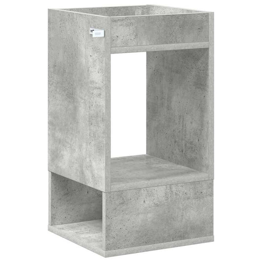 Avlastningsbord 2 pcs Betonggrå 30 x 30 x 56 cm Konstruert tre