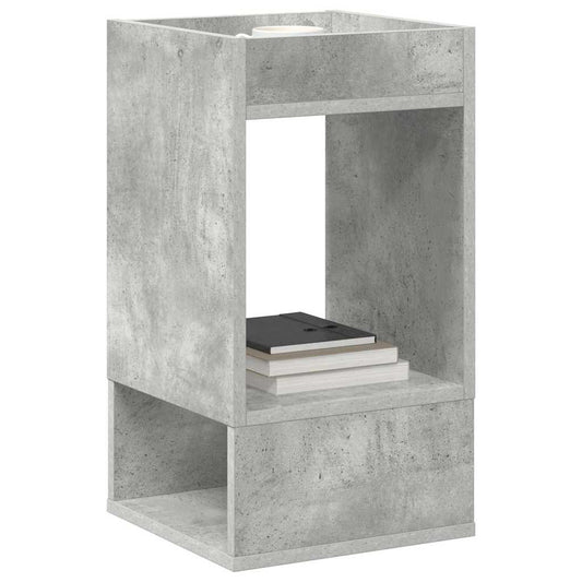 Avlastningsbord 2 pcs Betonggrå 30 x 30 x 56 cm Konstruert tre