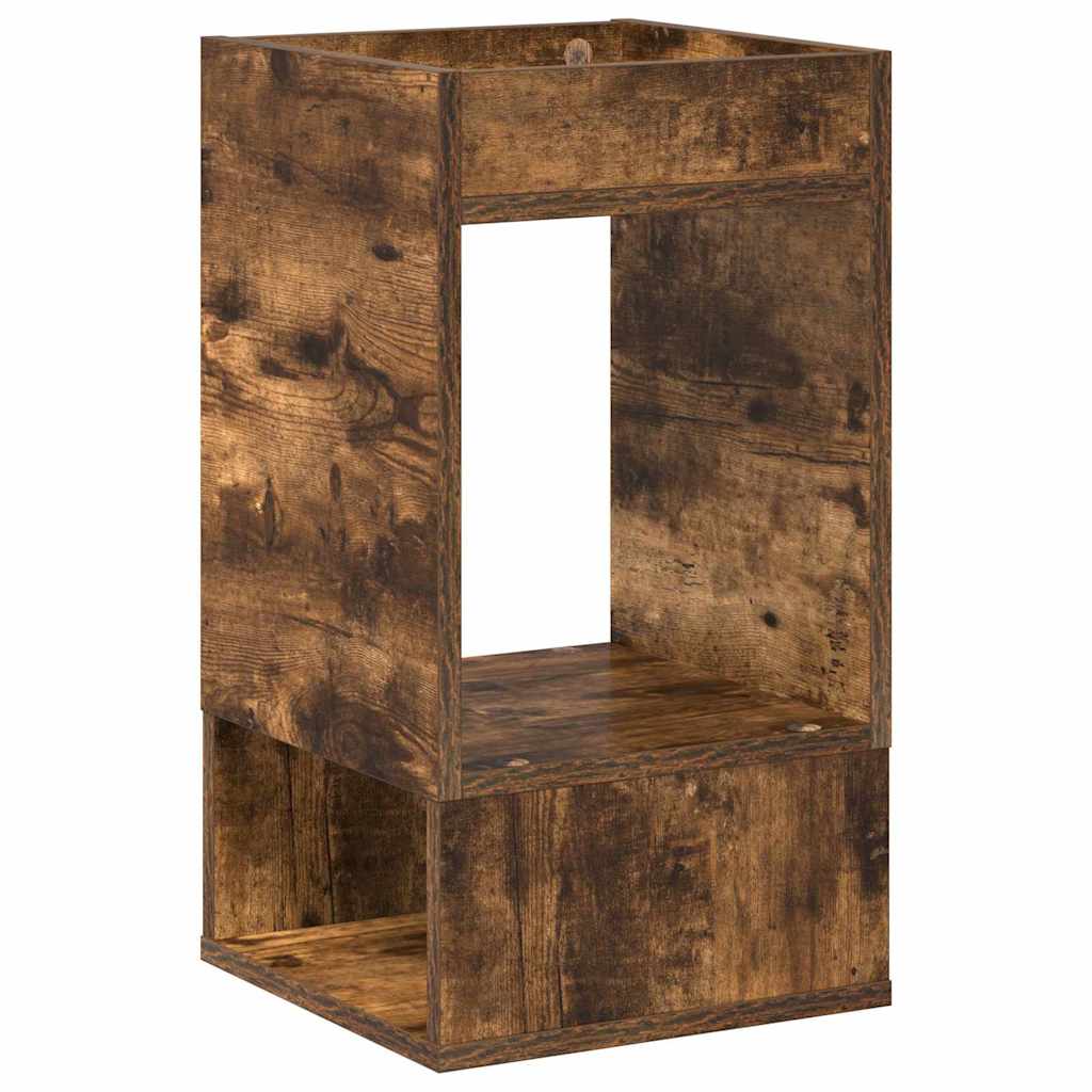 Avlastningsbord 2 pcs Røkt eik 30 x 30 x 56 cm Konstruert tre